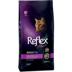 Lider Pet Food Reflex Plus Gourmet Adult Cat Food with Chicken - Пълноценна храна за пораснали котки от всички породи с пиле 15 кг, Турция