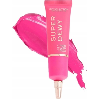Makeup Revolution Superdewy Liquid Blush Tekutá tvárenka Blush Me Up 15 ml