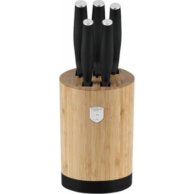 Berlingerhaus BH 2753 se stojanem Bamboo Matt Black Collection 6 ks – Hledejceny.cz
