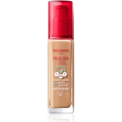 Bourjois Healthy Mix озаряващ хидратиращ фон дьо тен 24 часа цвят 55.5C Honey 30ml