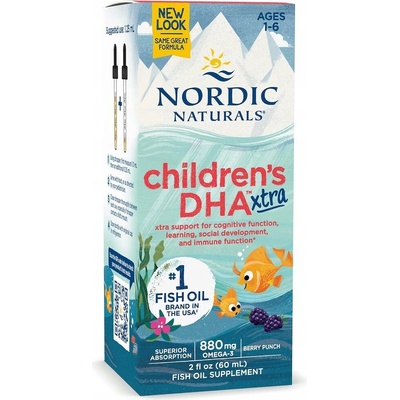 Nordic Naturals Children's DHA Xtra Omega 3 pro děti 880 mg 60 ml