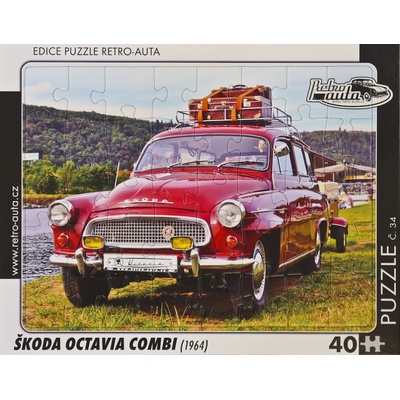 Retro-Auta č. 34 ŠKODA OCTAVIA COMBI 1964 40 dílků