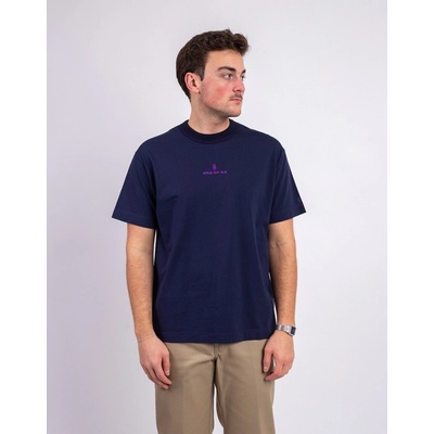 One of XX Midnight Purple Embroidered Loose Fit T-shirt Midnight Purple