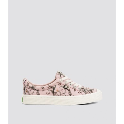Cariuma Dámské volnočasové boty OCA Low Pale Lilac Parrot Print Canvas Sneaker