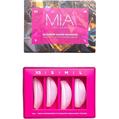 Mia Pro Lashes silikonové natáčky na lash lifting perleťové Velikost: XS