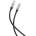 XO Кабел 6A за зареждане и пренос на данни XO cable NB251, USB-C - USB-C 1.0m, 66W, Черен (NB251)