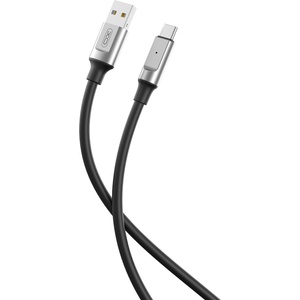 XO Кабел 6A за зареждане и пренос на данни XO cable NB251, USB-C - USB-C 1.0m, 66W, Черен (NB251)