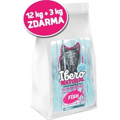 Ibero Natural Cold Pressed Adult Dog Medium & Large Fish 3 kg
