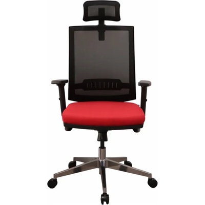 RFG Директорски стол Elli 06 HB, червена седалка, черна облегалка