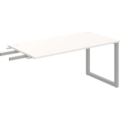 OFFICE PRO s.r.o. HOBIS prídavný stôl do uhla - US O 1600 RU, hĺbka 80 cm, biela