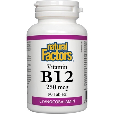 Natural Factors Vitamin B12 250 mcg [90 Таблетки]