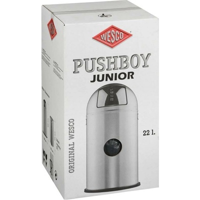 Wesco Odpadkový kôš PushBoy Junior 22 l čierny matný