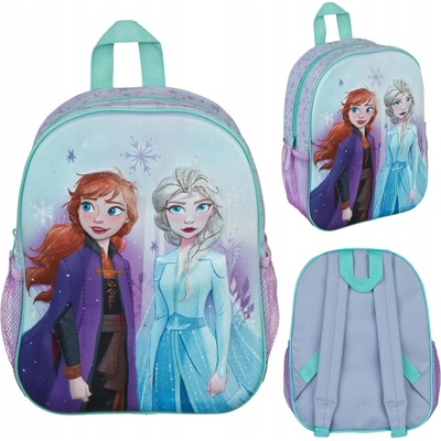 Batoh Frozen 3D Modrý Detský Školka Škola Darček