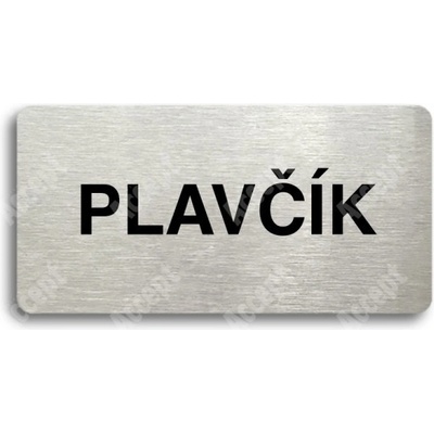 ACCEPT Piktogram PLAVČÍK - stříbrná tabulka - černý tisk bez rámečku
