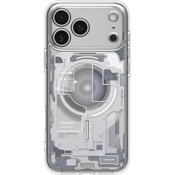 Spigen Хибриден кейс с висока степен на защита с MagSafe за iPhone 17 Pro Max - Spigen Ultra Hybrid MagSafe Zero One Case (прозрачен-бял) (ACS10287)