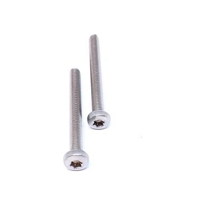 Šroub do kovu s půlkulatou hlavou a TORX drážkou, DIN 7985, nerez A2 M2,5 x 4 - hobby balení, balení 1 ks