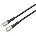 AVAX KAB AVAX CB402G STEELY Type C-Lightning 20W бързо зарядно устройство, кабел с усукана двойка, 3A, стоманено сив - 1, 5m 5999574480088 (5999574480088)