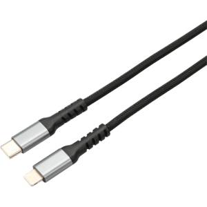 AVAX KAB AVAX CB402G STEELY Type C-Lightning 20W бързо зарядно устройство, кабел с усукана двойка, 3A, стоманено сив - 1, 5m 5999574480088 (5999574480088)