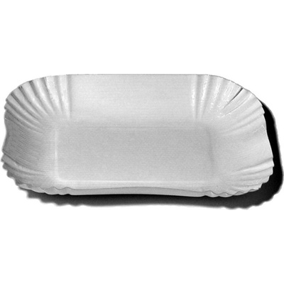 Wimex - Papírové misky nepromastitelné hranaté 13 x 17,5 x 3 cm (250 ks)