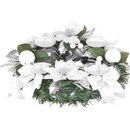 MagicHome Veniec Vianoce adventný biely 25 cm