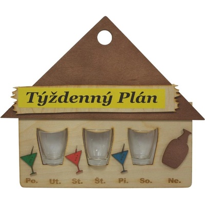 HOME Darčekový predmet TÝŽDENNÝ PLÁN 28x22 cm