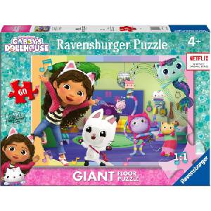 Ravensburger Пъзел за под Ravensburger от 60 части - Къщичката за кукли на Габи (3180) - baby