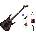 Jackson JS Series Dinky JS32 AH Standard SET Transparent Black Електрическа китара