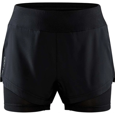 Craft dámské kraťasy ADV ESSENCE 2-IN-1 SHORTS W 1910722-999000 černá