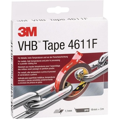 3M Montážna páskaVHB 4611 19 mm x 3 m sivá