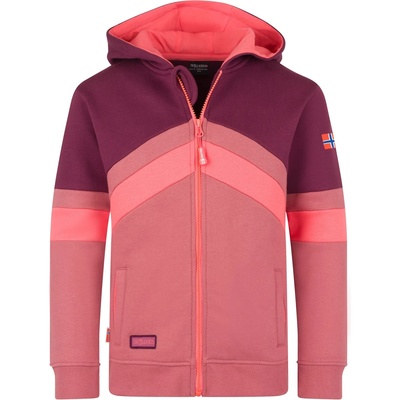 TROLLKIDS Детско яке за тренировка Trollkids Girl's Flekkefjord Jacket Training jacket - Frozen Berry / Deep Ruby / Pink Salmon - размер 152 (EU) (704-5510-0617)