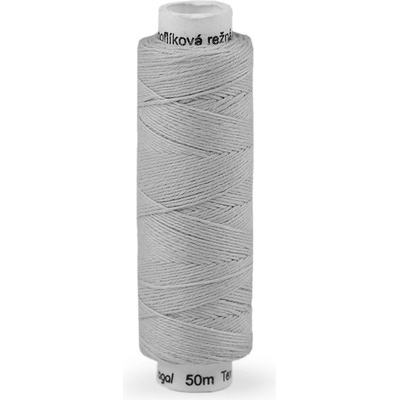 Prima-obchod Nitě lněné knoflíkové 50 m, barva 882 šedá nejsvětlejší