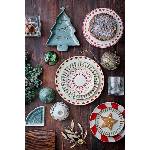 Bloomingville Коледен комплект десертни чинии Jolly 20 x 3 cm (6 броя) (82072681)