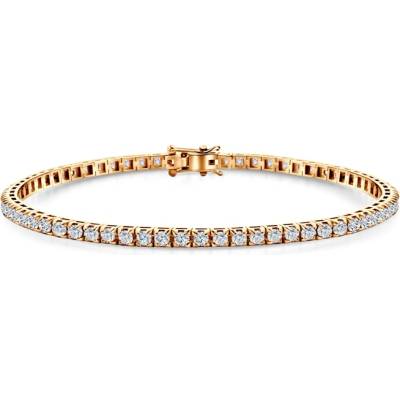 SAVICKI Златна тенис гривна 585, бели диаманти 1.980К. 3.0mm. 19cm
