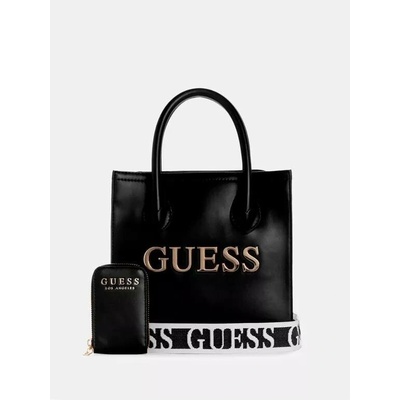 Guess kabelka přes rameno eko kůže černá