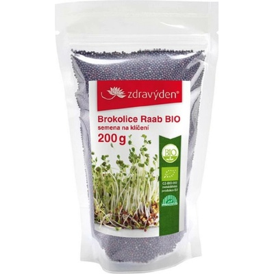 BIO Brokolica Raab - Brassica rapa cymosa - bio semená na klíčenie - 200 g
