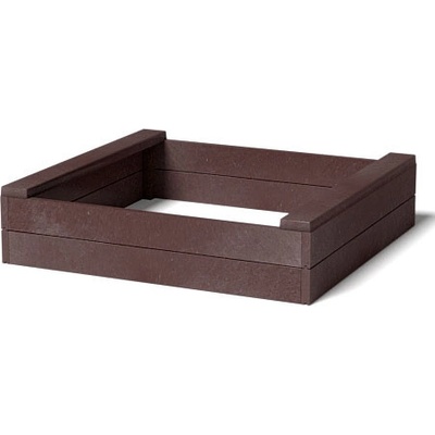 Pískoviště z recyklátu; 1500x1200x300mm; hnědý