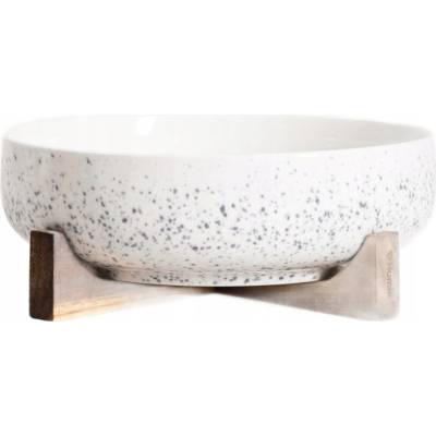 HOMLA Mísa CAVIANO na servírování s kapkami na podstavci 25,5x9,5 cm