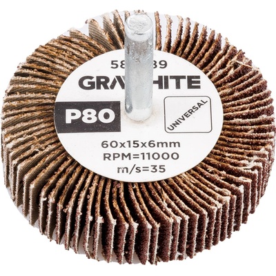 Graphite Lamelový kotúč 60 x 15 x 6 mm P80 58T389