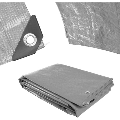 Procraft Plachta ST3 x 6 200 g/m² nepromokavá s oky 3 x 6 m stříbrná