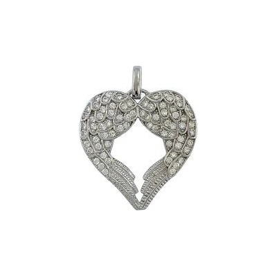 Infinitysilver Stříbrný přívěsek křídla srdce L446641