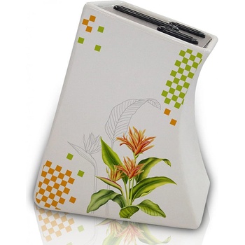 Image 1 of ZEPHYR Поставка за 3 ножа zephyr zp 1645 e, Керамичен корпус, 7/12/15 см. острие, Бял с декорация (1645120014)