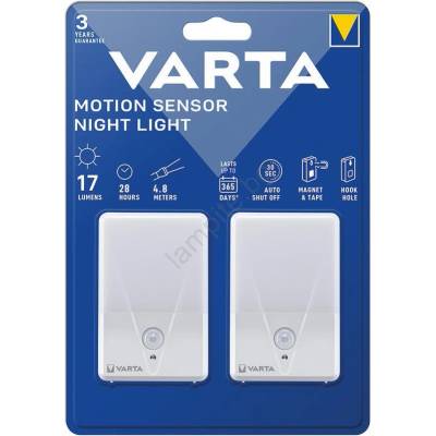 VARTA 16624101402 -К-кт 2x LED Лампа за ориентация със сензор NIGHT LIGHT 3xAAA (VA0251)