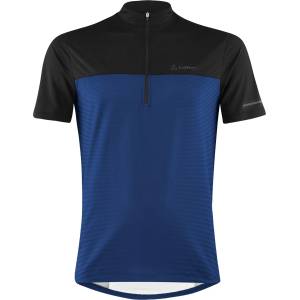 Löffler Мъжка фланелка с къс ръкав за колоездене Löffler Bike Shirt Half-Zip Glow Cycling jersey - Navy - размер 50 (EU) (056-3501-0712)