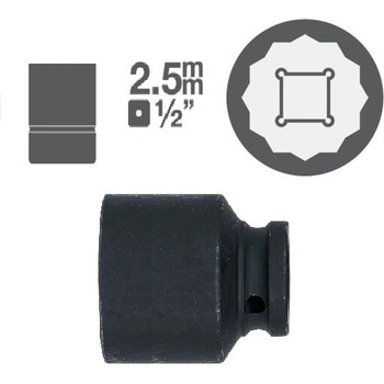 BGS technic Къси 12-стенни вложки 1/2" от 16.50лв