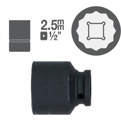 Къси 12-стенни вложки 1/2" от 16.50лв
