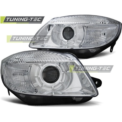 Tuning-Tec Přední světla Škoda Fabia II (2006 - 2010) - chromované – Sleviste.cz