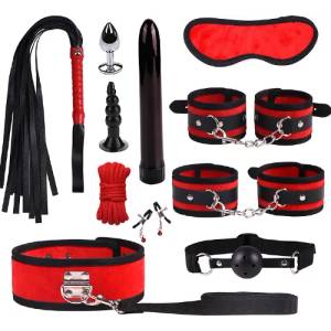 X Fun Bdsm Вибро комплект "red black fever" 11 части