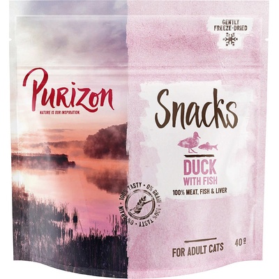 Purizon Snack kachní a ryba bez obilovin 3 x 40 g