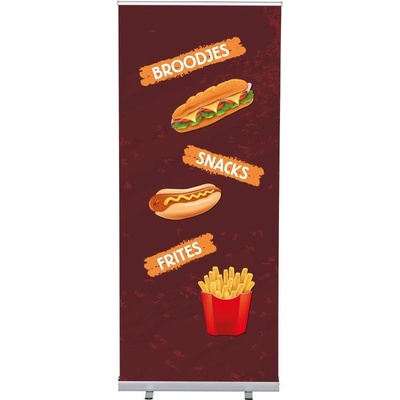 Jansen Display Set Roll-baneru Budget s vytištěným motivem, Svačiny, holandsky, 870 x 2080 mm