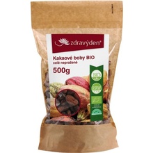 Zdravý den Kakaové boby Bio celé nepražené 500 g